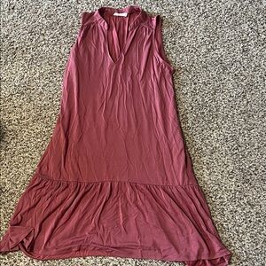 Lush High Low Sleeveless Dress in Mauve